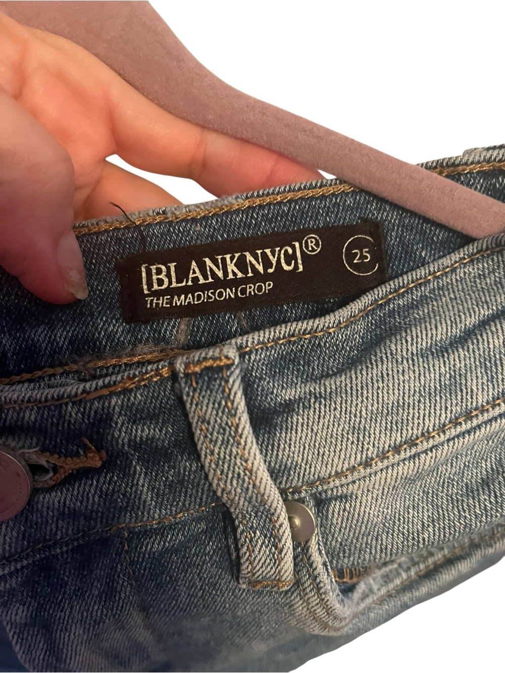 BLANKNYC The Madison Crop Star Jeans Western 25 Y2K Nashville Streetwear - Picture 5 of 6